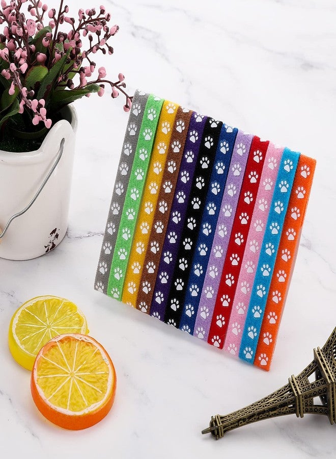 cobee Newborn Puppy Collars, 12 Pcs Whelping Collars for Newborn Puppies Collars for Litter, Adjustable Super Soft Nylon Newborn Dog Identification Bands Puppy ID Collars - Image 4